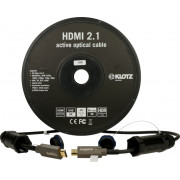FOAUHR020 Кабель HDMI оптический, 20 м, армированный, Klotz