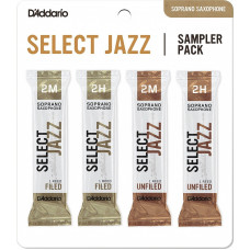 DSJ-I2M Select Jazz Набор тростей для саксофона сопрано, размер 2M-2H, 4шт, Rico