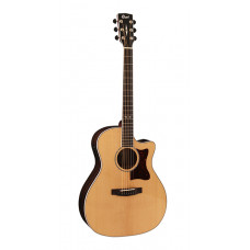GA5F-ZR Grand Regal Series Электро-акустическая гитара, с вырезом, цвет натуральный, Cort