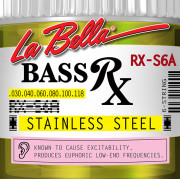 RX-S6A RX – Stainless Комплект струн для 6-струнной бас-гитары, нерж.сталь, 30-118, La Bella