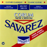 500CR New Cristal Corum Комплект струн для классической гитары, норм.натяжение, посеребр, Savarez