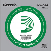 NW044 Nickel Wound Отдельная струна для электрогитары, .044, D'Addario