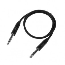 Инструментальный стерео кабель Shnoor, TRS Jack 6.3, 1м. (MC226-JSJS-B-1 м)