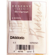 DCT0245 Reserve Classic Трости для кларнета Bb, размер 4.5, 2шт., Rico