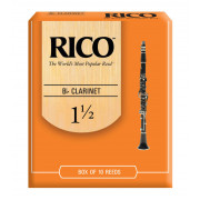Трости для кларнета Bb Rico, размер 1.5, 10шт в упаковке (RCA1015) 