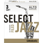 RSF10ASX3S Select Jazz Трости для саксофона альт, размер 3, мягкие (Soft), 10шт, Rico