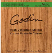008995 A6 LT Комплект струн для акустической гитары, фосфорная бронза, 12-53, Godin
