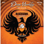 DM8012 Blackhawk Pure Bronze Комплект струн для акустической гитары,с покрытием, 12-53, Dean Markley
