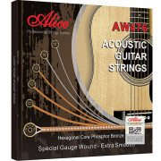 AW476-CL Комплект струн для акустической гитары, фосфорная бронза, 12-52, Alice