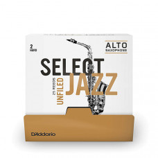 RRS01ASX2H-B25 Select Jazz Трости для саксофона альт, размер 2, жесткие (Hard), 25шт, Rico