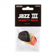 Набор медиаторов Dunlop Jazz III Pick Variety Pack 6шт (PVP103) 
