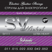 SV111 Комплект струн для электрогитары, никелевый сплав, Ultra Heavy, 11-52, Fedosov