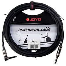Инструментальный кабель JOYO, Jack 6.3 с угловым коннектором Черный, 4,5м (CM-12)