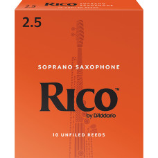 RIA1025 Rico Трости для саксофона сопрано, размер 2.5, 10шт, Rico