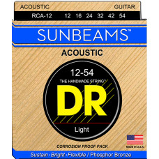 RCA-12 SunBeams Комплект струн для акустической гитары, 12-54, DR