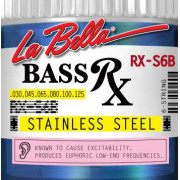 RX-S6B RX – Stainless Комплект струн для 6-струнной бас-гитары, нерж.сталь, 30-125, La Bella