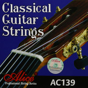 AC139-N Комплект струн для классической гитары, норм.натяжение, посеребренные, Alice