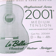 2004M Отдельная 4-я струна для гитары посеребреная La Bella