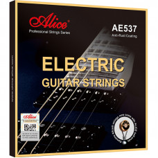 AE537-SL Комплект струн для электрогитары, сплав железа, Super Light, 9-42, Alice
