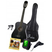 Классическая гитара Foix с комлпектом аксессуаров, цвет черный (FCG-2038CAP-BK) 