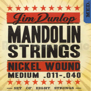 DMN1140 Комплект струн для мандолины, никелированные, Medium, 11-40, Dunlop
