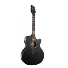EVL-A4-BKS EVL Series Электро-акустическая гитара, с вырезом, черная матовая, Cort