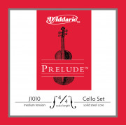 J1010-4/4M-B10 Prelude Струны для виолончели размером 4/4, среднее натяжение, 10 компл., D'Addario