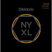 NYXL1059 NYXL Комплект струн для 7-струнной электрогитары, Regular Light, 10-59, D'Addario