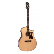 GA10F-NS Grand Regal Series Электро-акустическая гитара, с вырезом, цвет натуральный, Cort