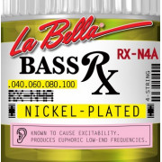 RX-N4A RX – Nickel Комплект струн для бас-гитары, никелированные, 40-100, La Bella