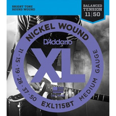 Струны D'Addario Nickel Wound 11-50 (EXL115BT)
