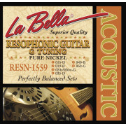 RESN-1559 Pure Nickel G Комплект струн для резонаторной гитары, никель, 15-59, La Bella