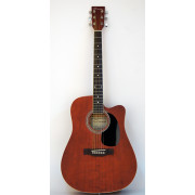 F675C-WA Акустическая гитара, с вырезом, коричневая, Caraya