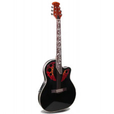 M-4160-EQ-TBK Электро-акустическая гитара, с вырезом, черная, Smiger
