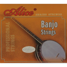 AJ05 Комплект струн для 5-струнного банджо, медь, [20] Alice