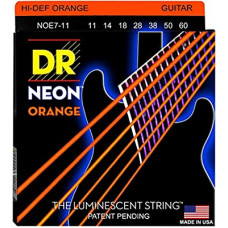 NOE7-11 Neon Orange Комплект струн для 7-струнной электрогитары, никелированные, с покр., 11-60, DR