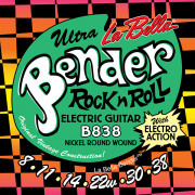B838 The Bender Ultra Комплект струн для электрогитары, никелированные, 8-38, La Bella