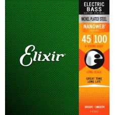 Струны Elixir NanoWeb Bass 45-100 (14052)
