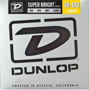 DBSBS40100 Super Bright Комплект струн для бас-гитары, нерж.сталь, Light, 40-100, Dunlop
