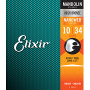11500 NANOWEB Комплект струн для мандолины, Light, 10-34, Elixir
