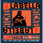 N1152 Nickel 200 Roller Wound Комплект струн для электрогитары 011-052 La Bella