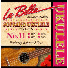 11-SOPRANO Комплект струн для укулеле сопрано, нейлон, La Bella