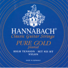 825HT Blue PURE GOLD Комплект струн для классической гитары нейлон/позолоченные Hannabach