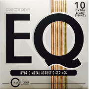 7810 EQ Hybrid Metal Комплект струн для акустической гитары, с покрытием, 10-47, Cleartone