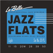 20PL Jazz Flats Комплект струн для джазовой электрогитары, никелированные, Light 11-50, La Bella