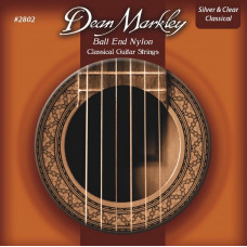 DM2802 Комплект струн для классической гитары, посеребренные, шарик на конце, Dean Markley