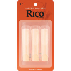 RLA0315 Rico Трости для саксофона баритон, размер 1.5, 3шт, Rico
