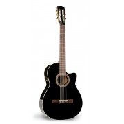 041701 Hybrid CW Black Crescent TRIC Электро-акустическая классическая гитара, с футляром, La Patrie