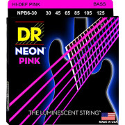 NPB6-30 Neon Pink Комплект струн для 6-струнной бас-гитары, никелированные, с покрытием, 30-125, DR