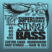 P02849 Super Long Scale Slinky Комплект струн для бас-гитары, 45-105, никель, Ernie Ball